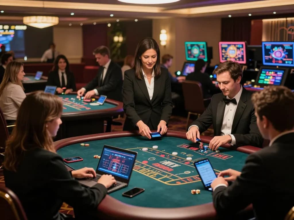tr88 players enjoy live dealer blackjack in an upscale virtual casino atmosphere