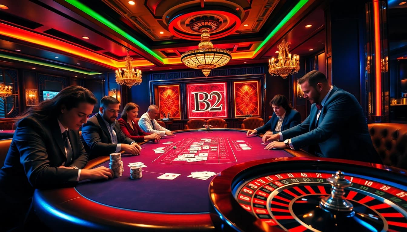 Experience the thrill of gambling at B52 Club with vibrant poker games and professional ambiance.