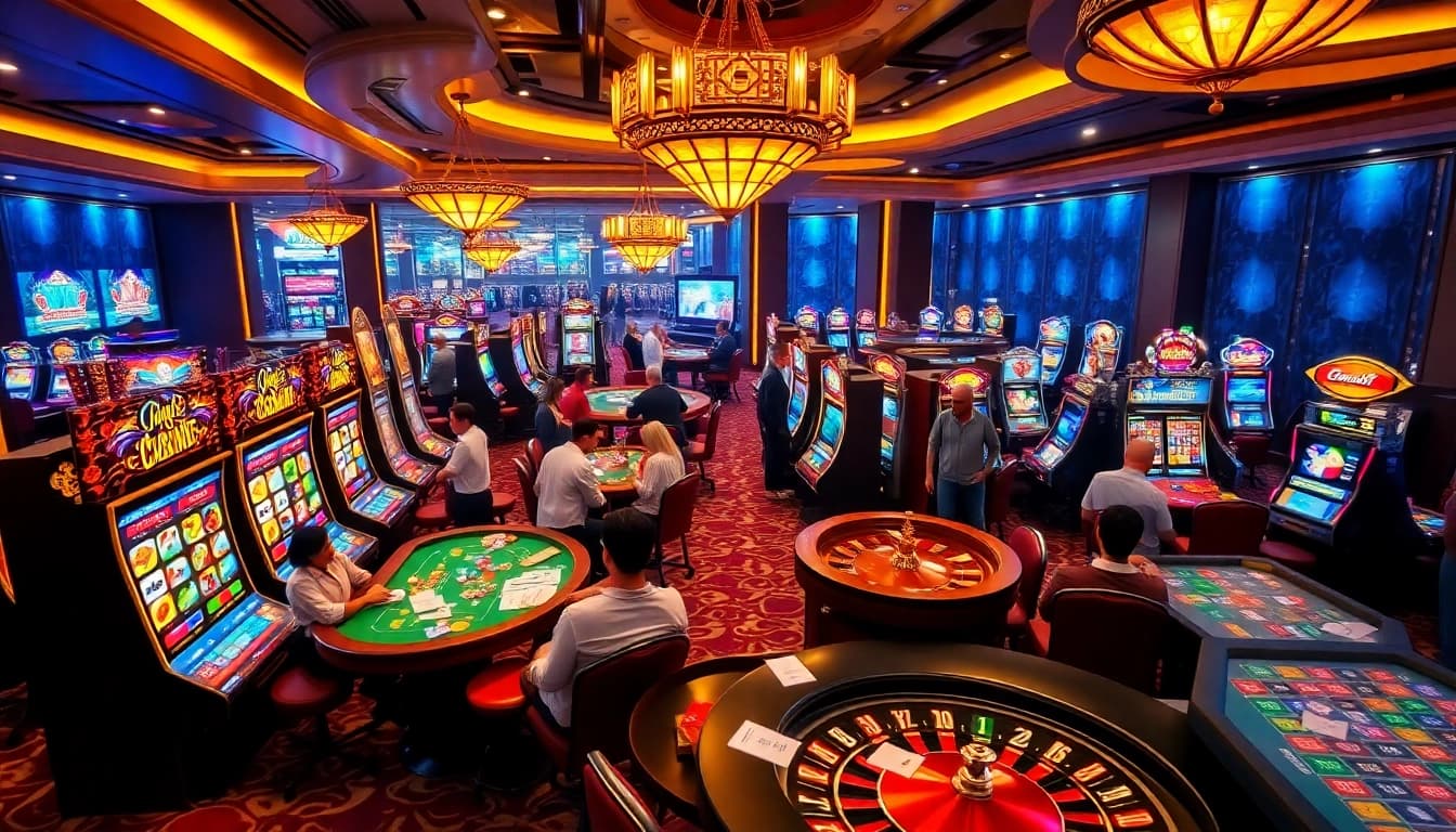 Experience the thrill of link slot via pulsa with vibrant casino gameplay and exciting slot machines.