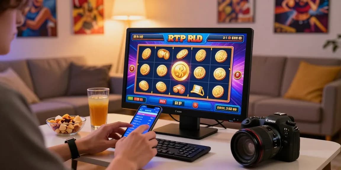 Pengalaman bermain rtp slot online dengan antarmuka kasino berwarna-warni yang menarik.
