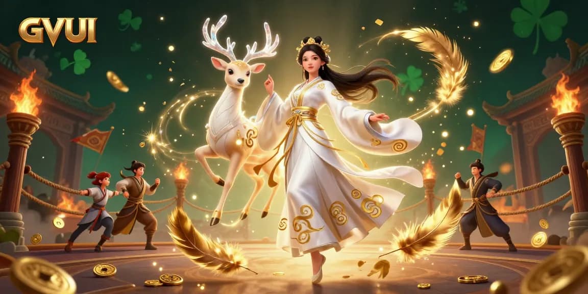 Experience thrilling gameplay at GVUI with golden tokens and immersive casino elements.