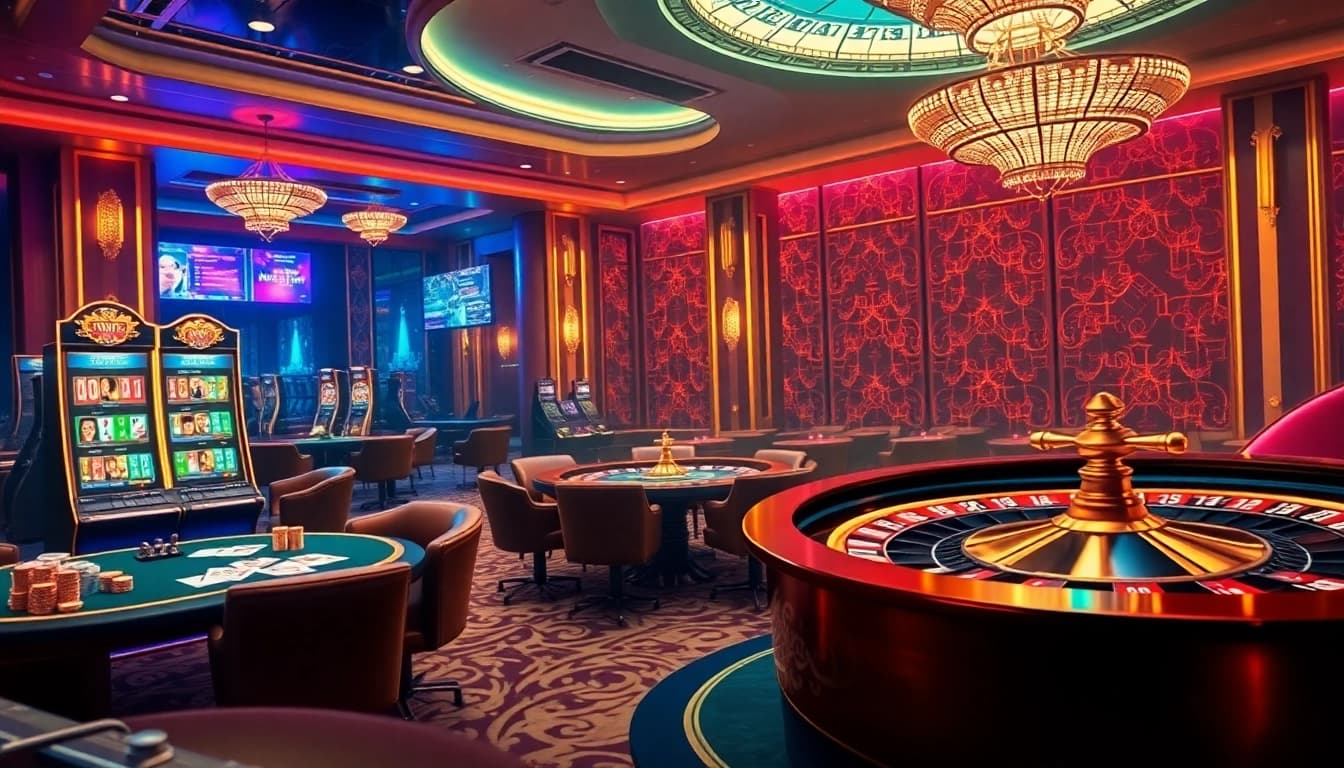 Experience the thrill of game mastery on trang chủ tt88, with vibrant casino visuals and interactive gambling elements.