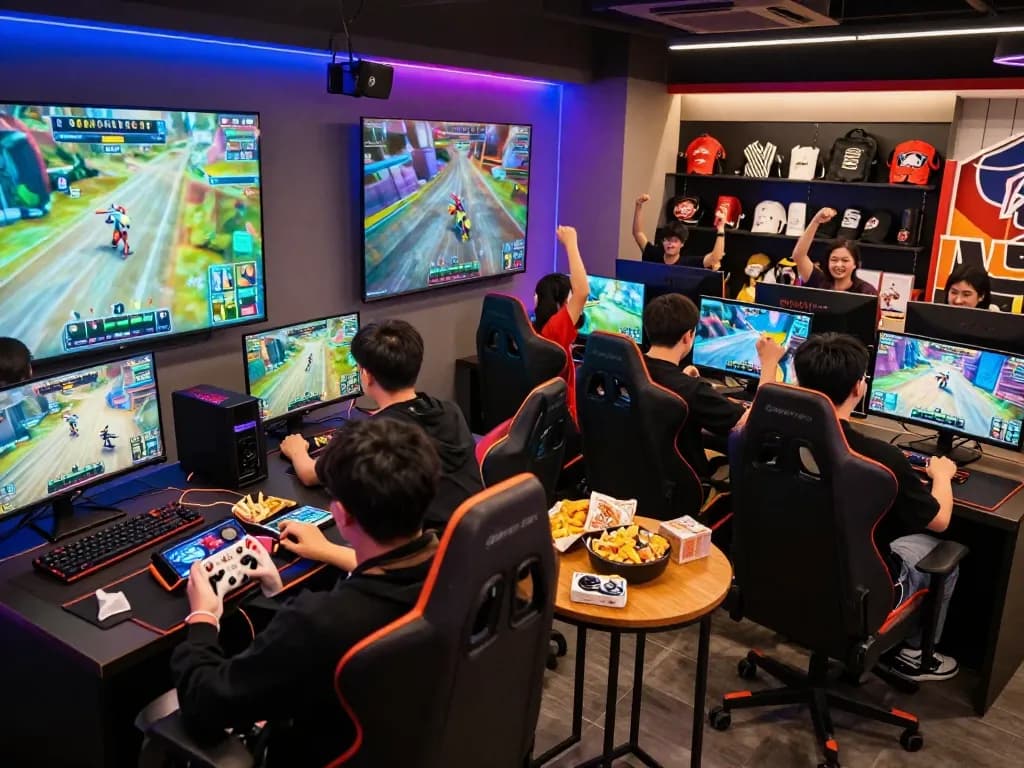 Mantra88 login alternatif gaming session with friends immersed in action and excitement.