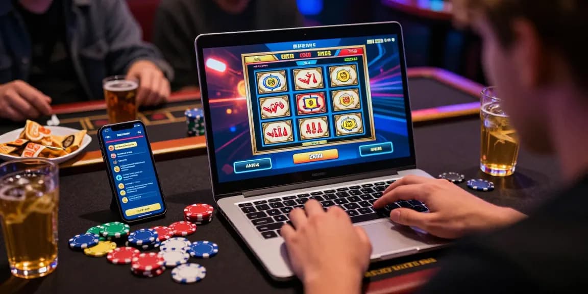 Pengalaman perjudian online Link LUXURY777 dengan grafik slot cerah dan suasana santai.