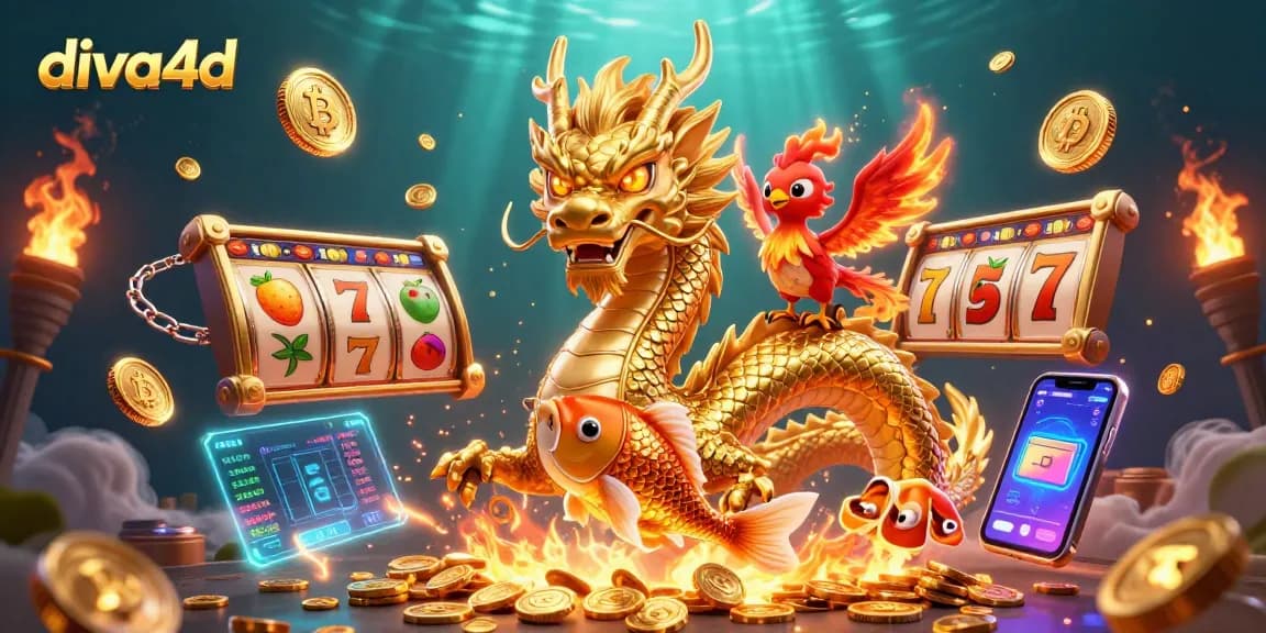 Diva4D menghadirkan keberuntungan dengan slot jackpot terbaru dan karakter naga yang berapi-api.
