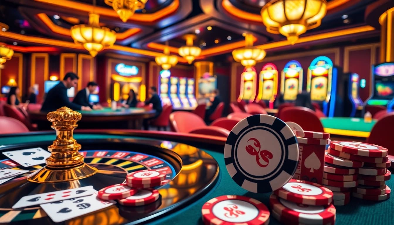 Experience the excitement of đăng Ký s8 with vibrant casino visuals and lively gaming action.