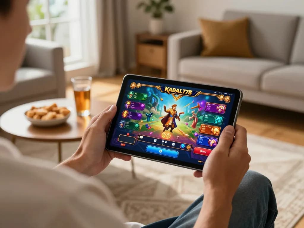 KADAL778 online gaming session showcasing Greek mythology-themed game interface on tablet