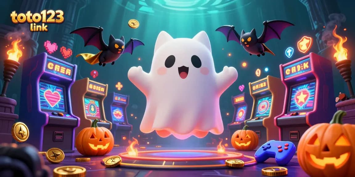 Experience thrilling gameplay at toto123 link with a captivating ghost cat and casino elements.