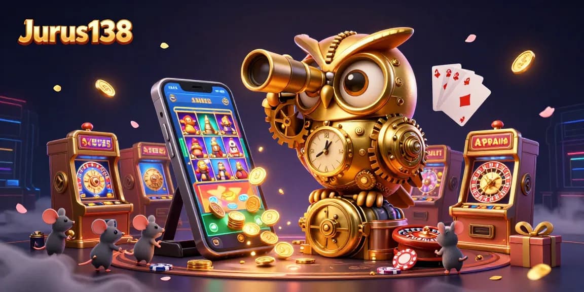 Experience exciting gaming at Jurus138 with a vibrant scene depicting a casino atmosphere.