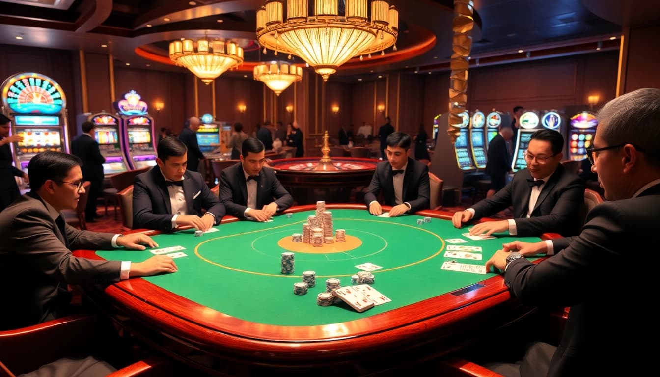 Rasakan sensasi bermain judi di meja poker dengan chip Datukwin dan kartu.