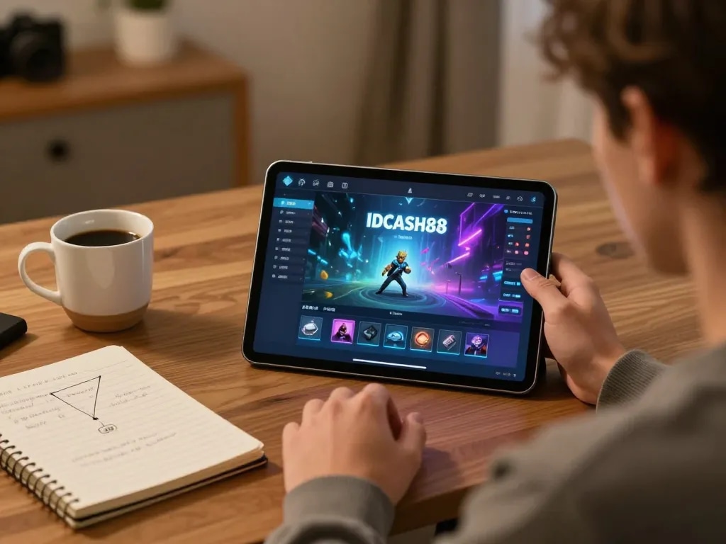 Engage with IDCASH88's vibrant online gaming experience from the comfort of home.