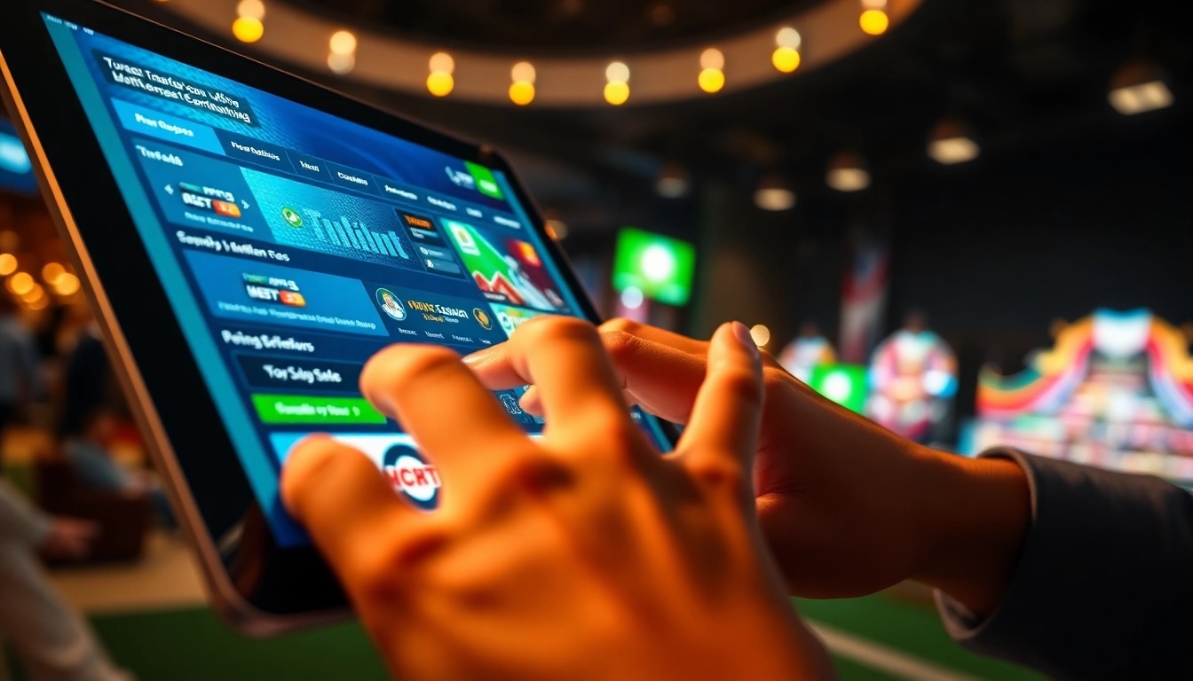 Top 10 nhà cái uy tín showcased on a modern betting interface.