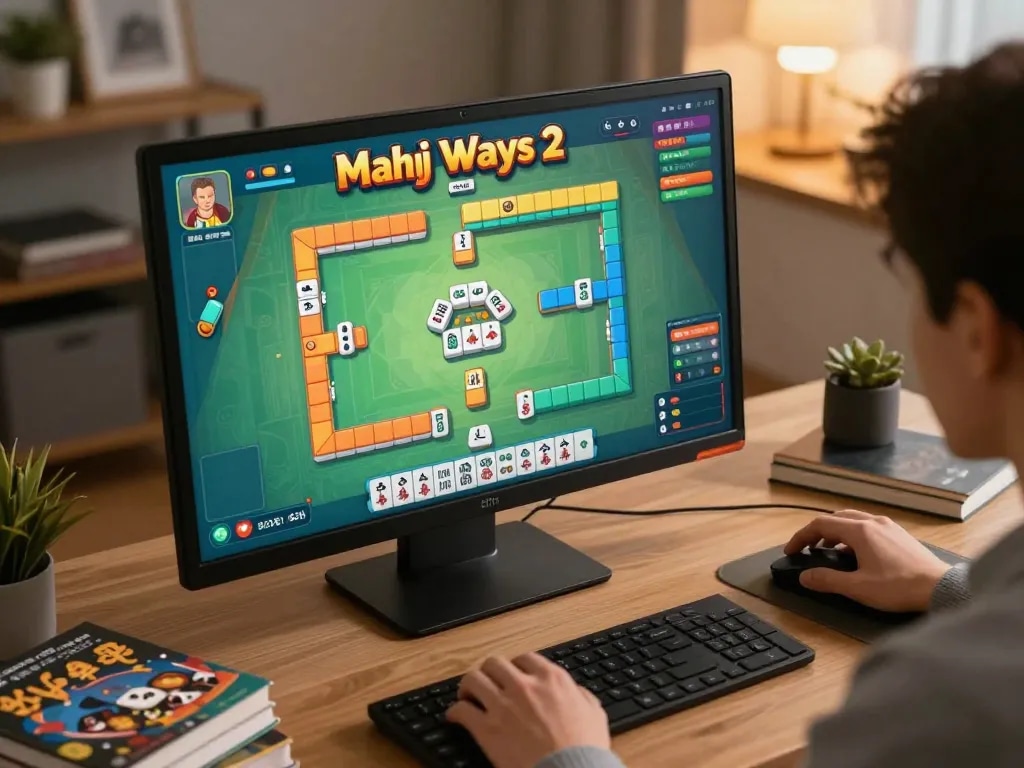 Terlibat dalam strategi risiko mahjong ways 2 sambil menganalisis permainan online di layar komputer dalam suasana yang nyaman.