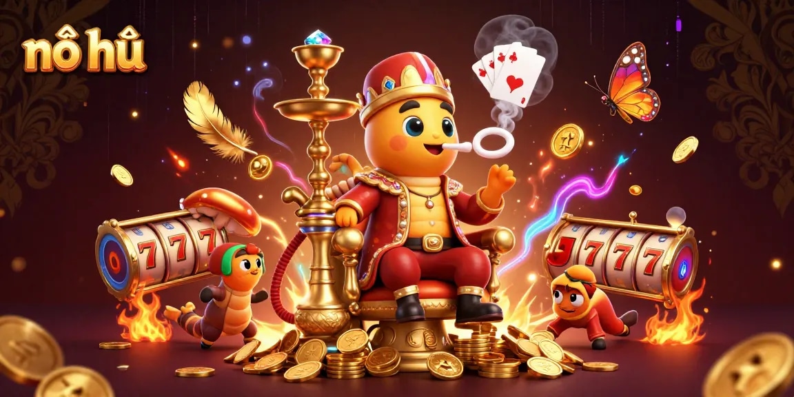 Engage in nổ hũ excitement with a captivating 3D slot master scene filled with vibrant casino elements.