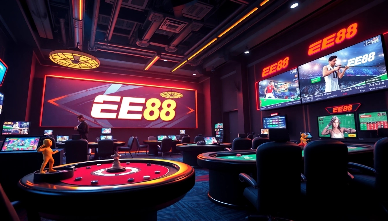 Link ee88 showcasing an immersive 3D gaming interface for online betting enthusiasts.