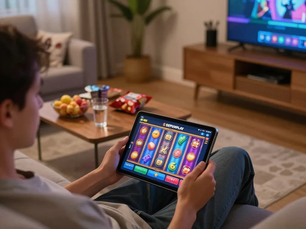 Pengalaman menarik di SEPUHPLAY dengan link sepuhplay resmi di tablet di rumah yang nyaman