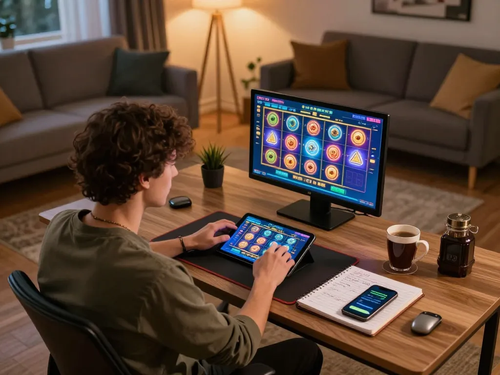 Slot Thailand gaming session showing a player engaged with a colorful slot interface.