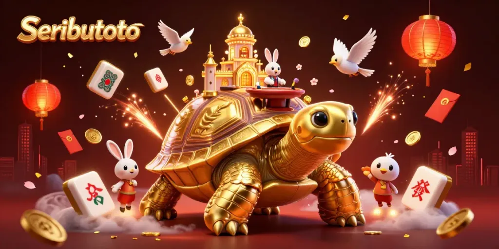 Engage with Seributoto as the golden tortoise casino comes alive with vibrant elements.