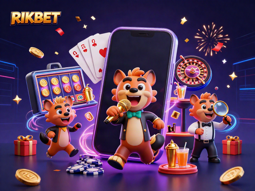 RIKBET offers an exciting casino experience with hyena characters delivering comedy, cocktails, and security.
