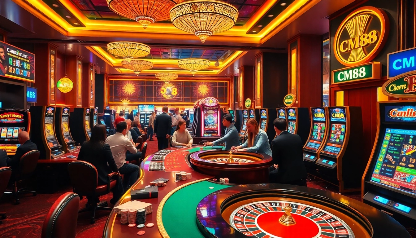 Experience the thrill of CM88 with engaging casino games and vibrant gaming atmosphere.