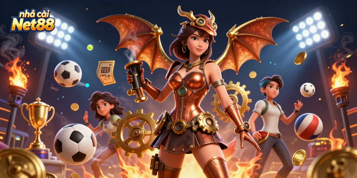 Experience the excitement of nhà cái Net88 with vibrant casino elements showcasing sports betting action.