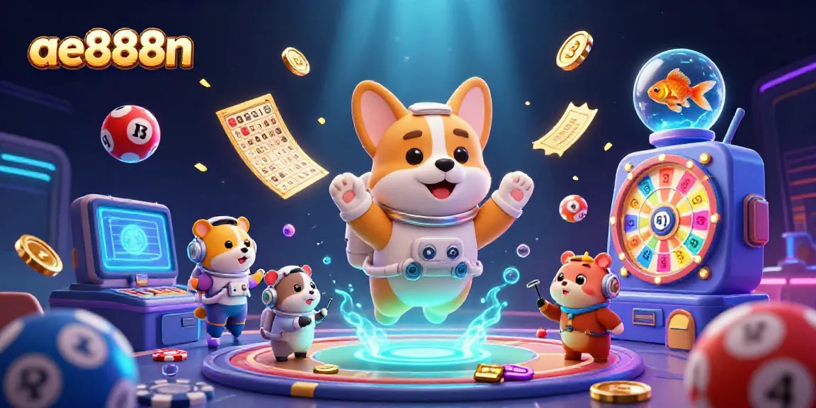 Engage in exciting casino activities with ae888n featuring a vibrant cosmic illustration.