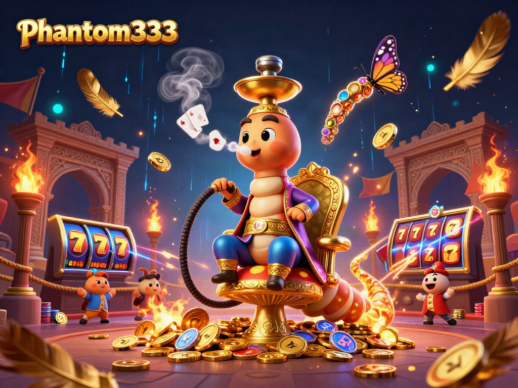 Experience thrilling gameplay with phantom333 in a vibrant casino environment featuring poker symbols.