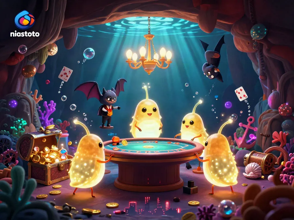 Experience niastoto casino with glowworms lighting up a vibrant gaming scene