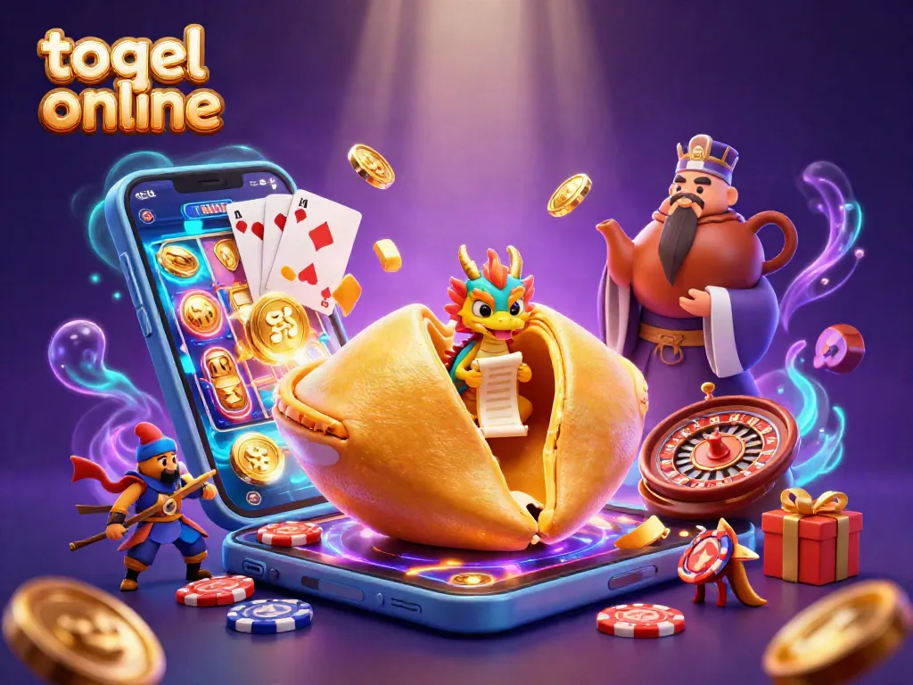 Menggali togel online dengan karakter kartun beruntung dalam suasana mewah kasino, menampilkan elemen permainan yang menarik.