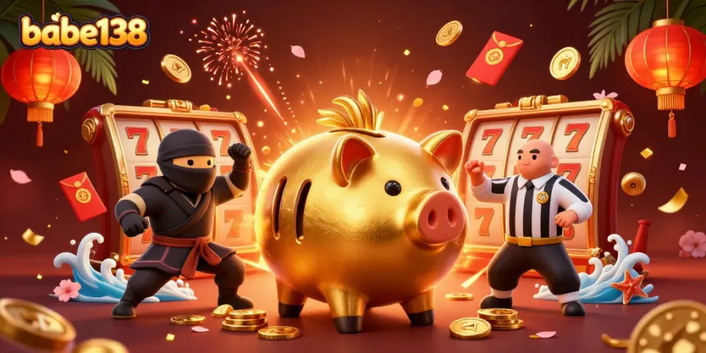 Slot gacor dan karakter unik di babe138, menampilkan keseruan game judi online.