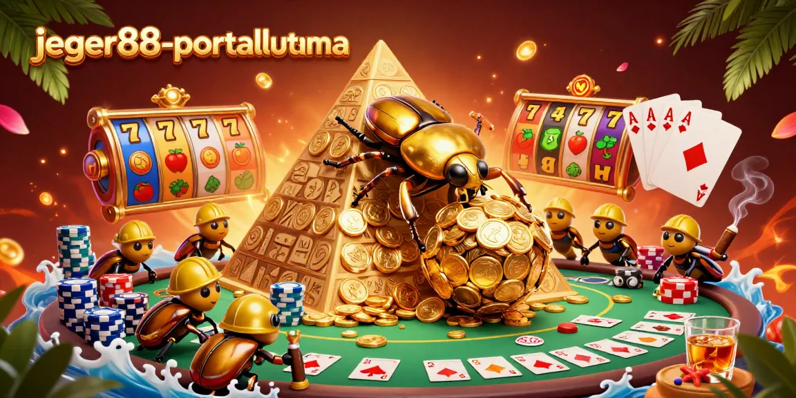Jelajahi permainan slot menarik di jeger88-portalutama dengan grafis 3D dalam konsep kasino unik.