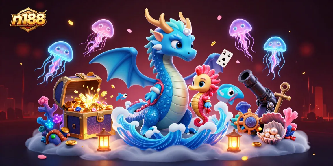 Experience exciting gameplay at n188 with animated casino-themed characters and vibrant visuals.