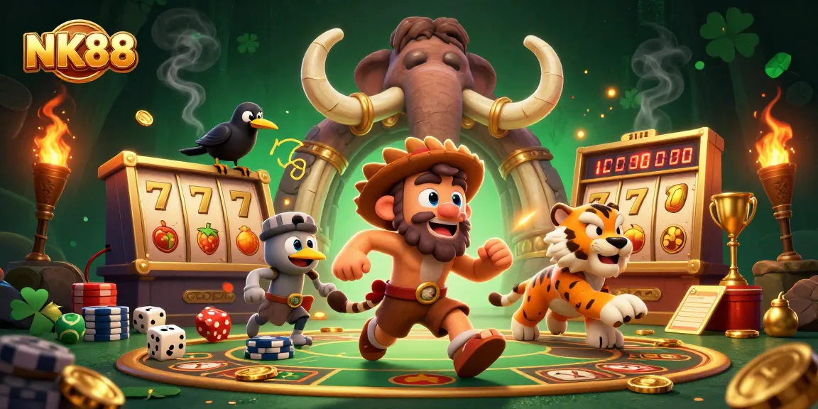 NK88 engages players with a lively prehistoric casino featuring unique characters and exciting game elements.
