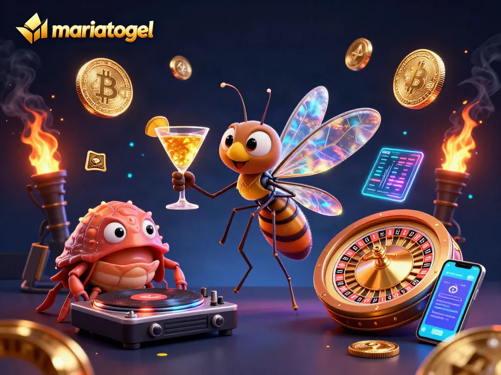 Engage with the vibrant mariatogel casino atmosphere featuring a unique frozen mosquito mascot and thrilling elements.