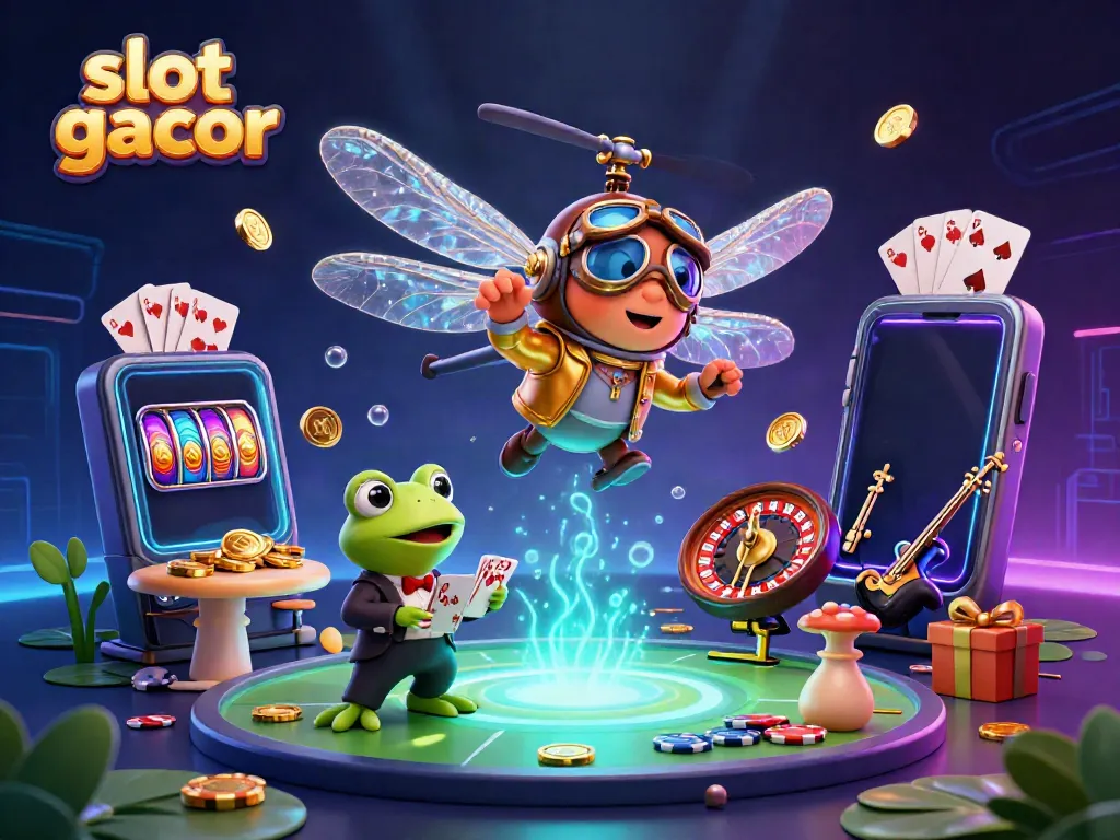 Experience the thrill of slot gacor with dynamic characters and lively casino action.