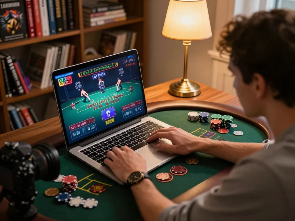 Engage with live dealer blackjack at https://c168b.com/ in a cozy home gaming setup.
