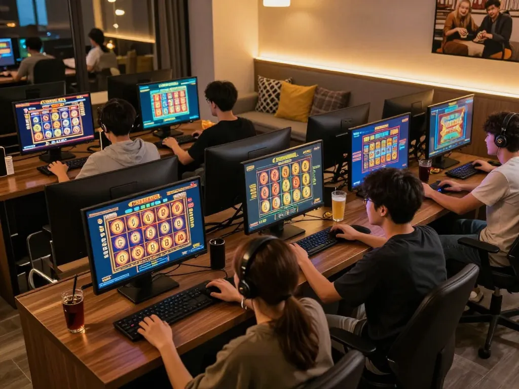 Players engaging in exciting online slot games highlighting the situs slot gacor experience.
