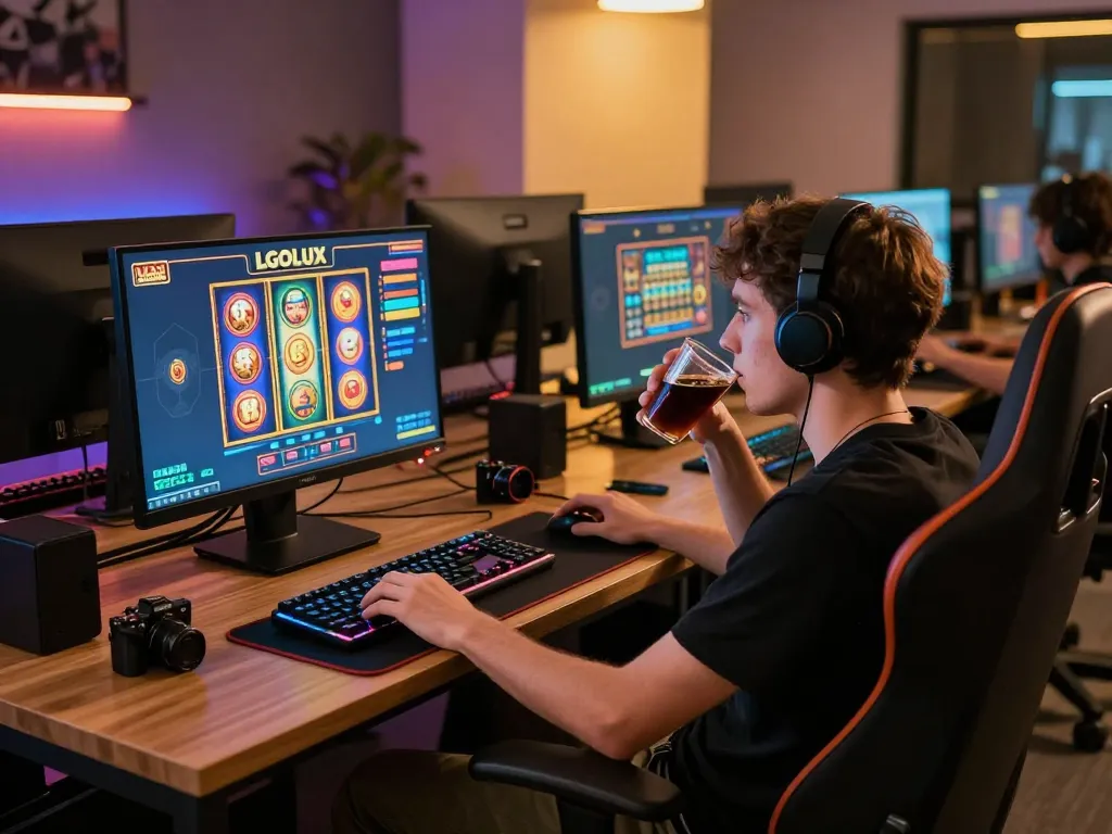Engaging gameplay on LGOLUX slot game with vibrant graphics and strategic approach.