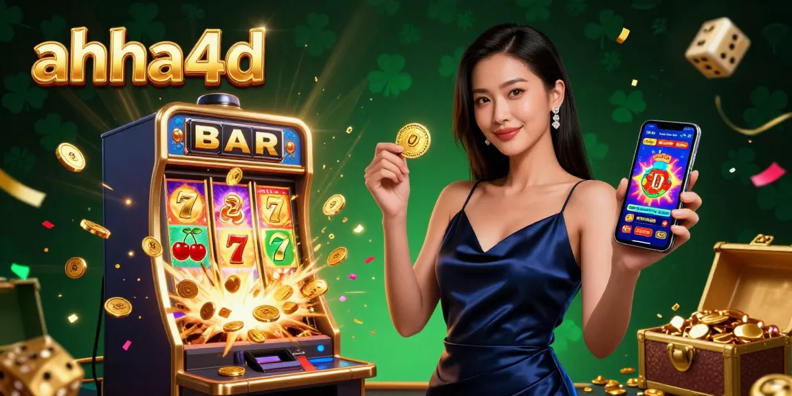 Experience thrilling gameplay with ahha4d, showcasing a vibrant casino app and slot machine explosion.