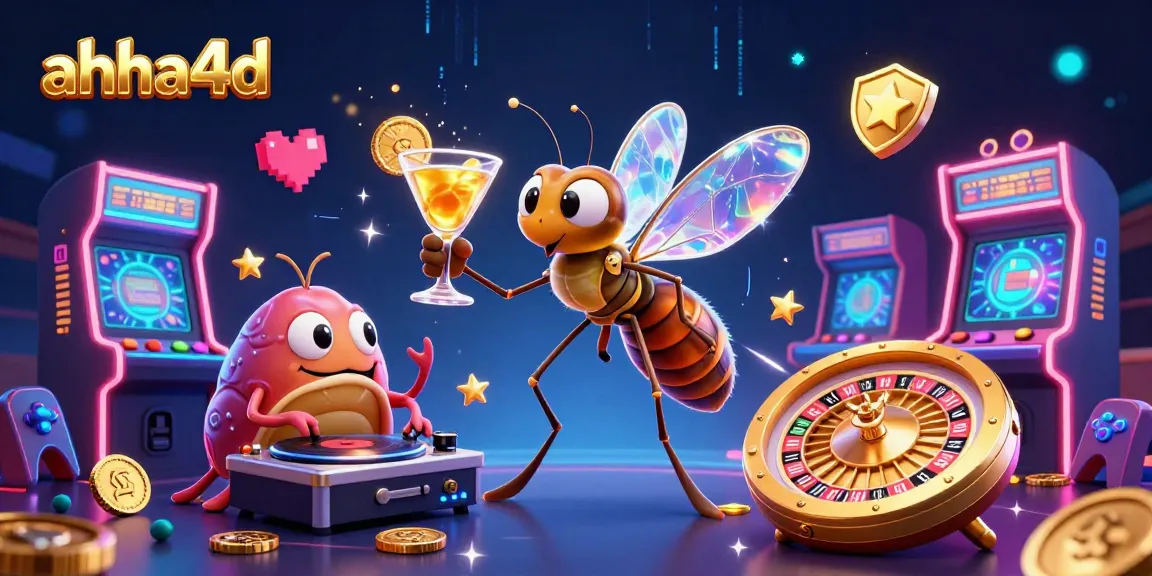 Experience vibrant gaming action with ahha4d's dynamic 3D casino celebration illustration