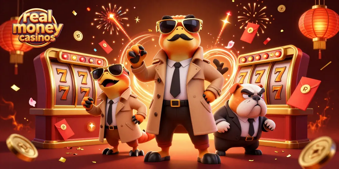 Experience excitement at real money casinos with cartoon raptors sneaking into a VIP lounge.