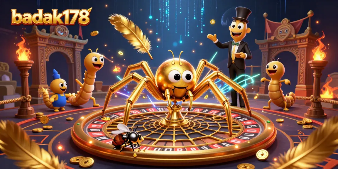 Experience thrilling bets at badak178 with an enchanting animated roulette wheel scene.