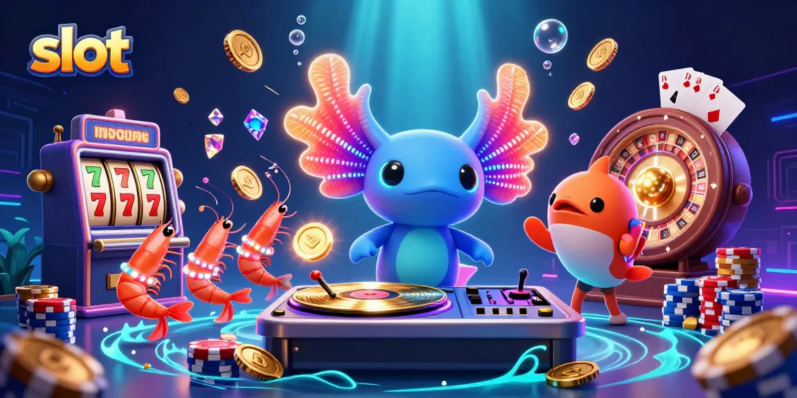 Memenangkan permainan slot dengan kreasi visual menarik dan karakter lucu seperti DJ axolotl dalam suasana kasino