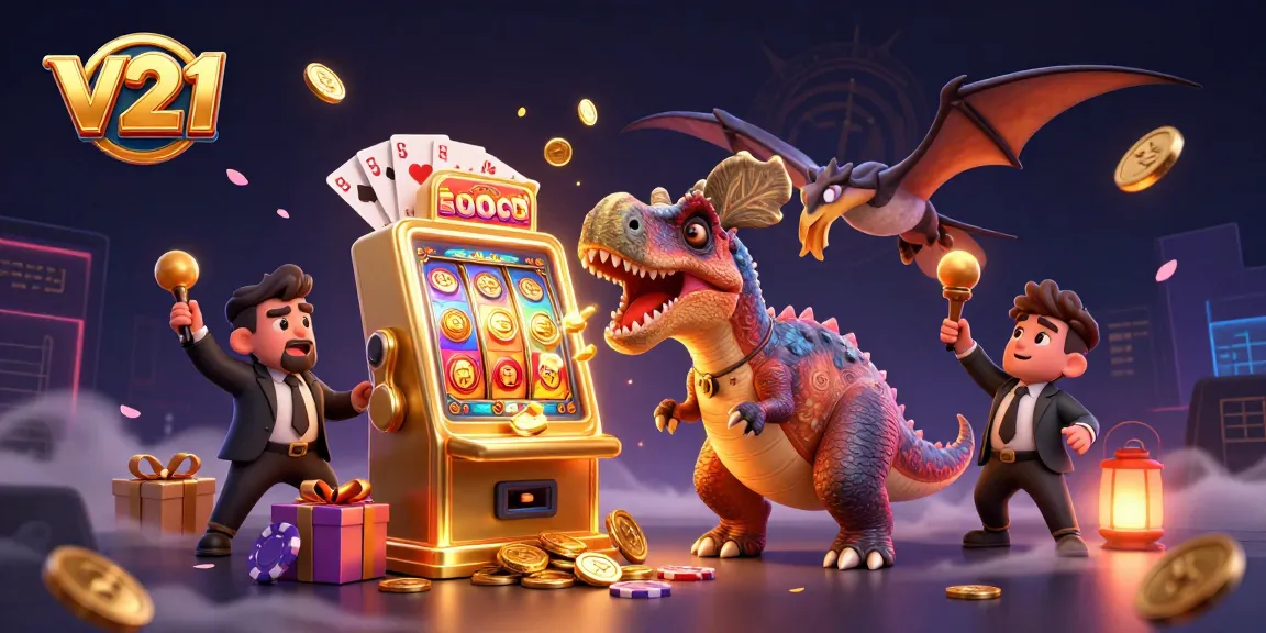 v21 menghadirkan jackpot yang memukau di slot machine dengan dino ceria di kasino