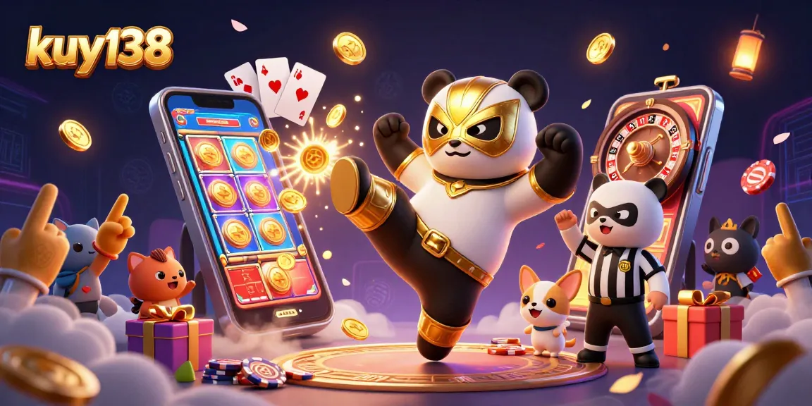 Kuy138 memikat pemain dengan aksi karakter panda gulat dan permainan slot berwarna-warni